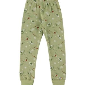 Joha Leggings - Uld/Bomuld - Grøn m. Planeter