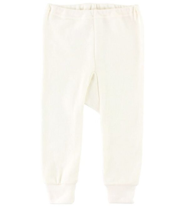 Joha Leggings - Uld/Bomuld - Råhvid Joha Leggings - Uld/Bomuld - Råhvid