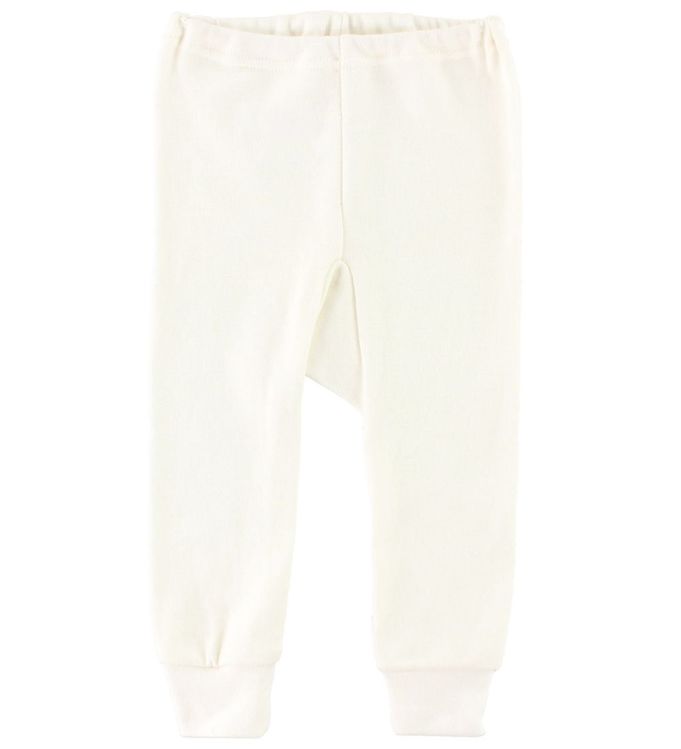 Joha Leggings - Uld/Bomuld - Råhvid Joha Leggings - Uld/Bomuld - Råhvid