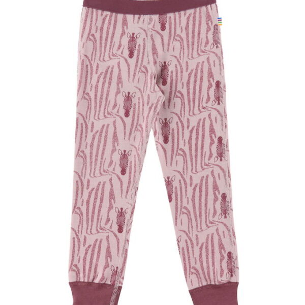 Joha Leggings - Uld/Bomuld - Rosa/Zebra