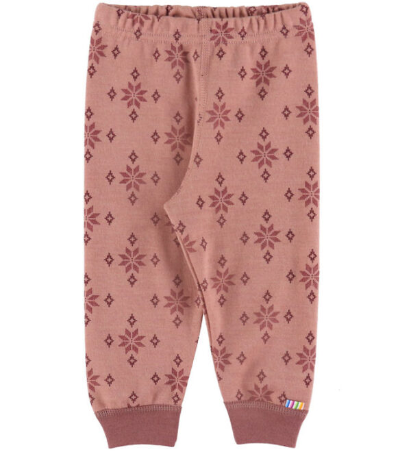 Joha Leggings - Uld/Bomuld - Rose m. Snefnug