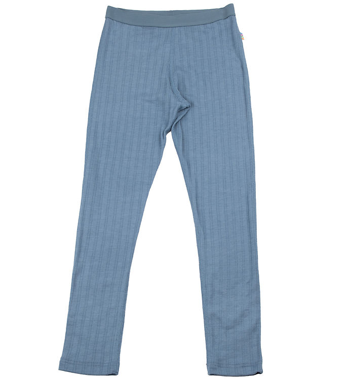 Joha Leggings - Uld/Silke - Blå