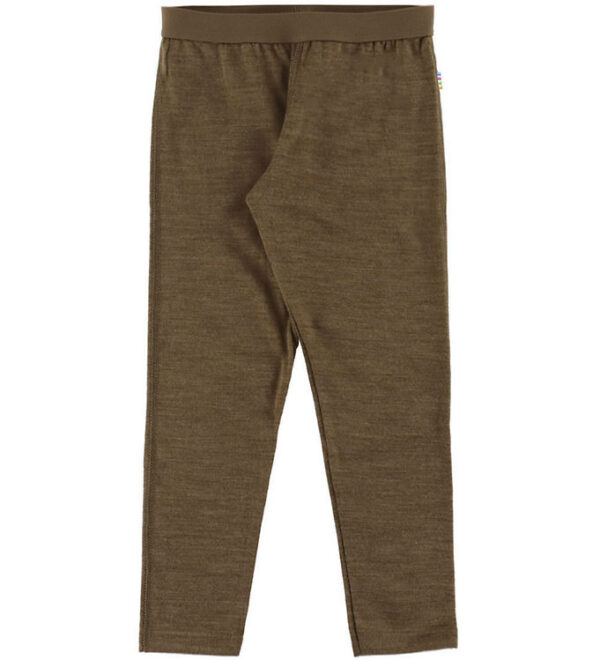 Joha Leggings - Uld/Silke - Brun Meleret