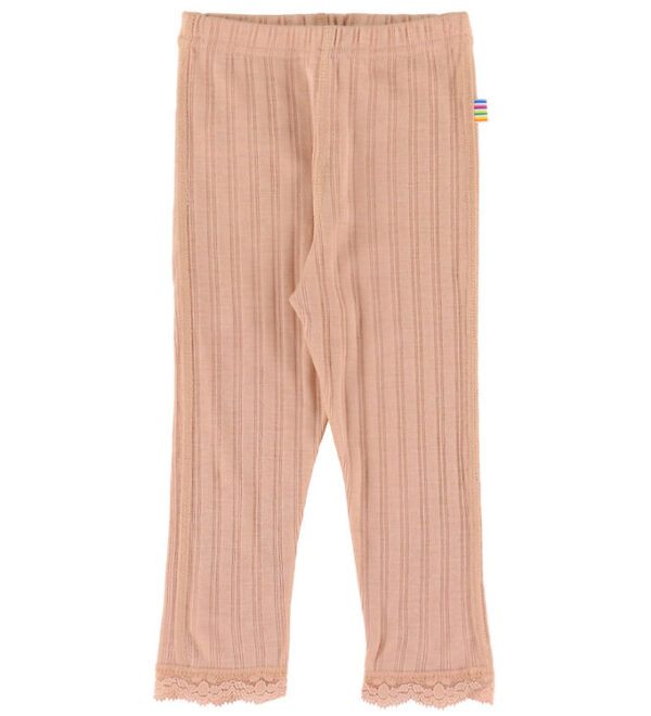 Joha Leggings - Uld/Silke - Fersken