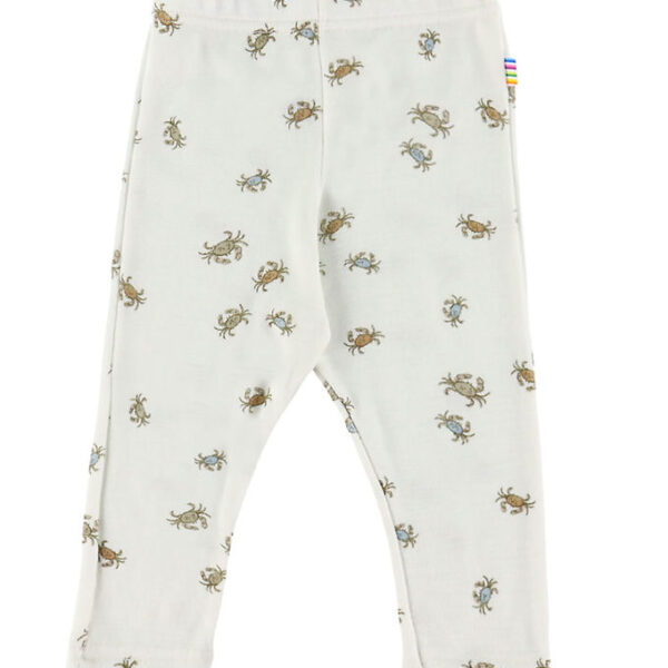 Joha Leggings - Uld/Silke - Off White m. Krabber