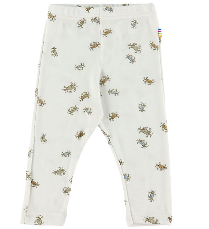 Joha Leggings - Uld/Silke - Off White m. Krabber Joha Leggings - Uld/Silke - Off White m. Krabber