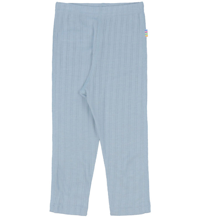 Joha Leggings - Uld/Silke - Støvet Blå Joha Leggings - Uld/Silke - Støvet Blå