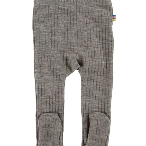 Joha Leggings m. Fod - Uld - Brunmeleret