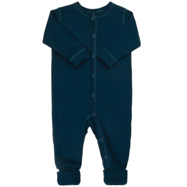 Joha Natdragt - Uld - 2-i-1 fod - Mrk. turkis Joha Natdragt - Uld - 2-i-1 fod - Mrk. turkis