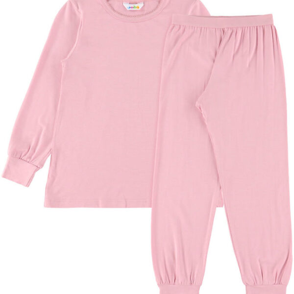 Joha Nattøj - Bambus - Lyserød m. Blonde