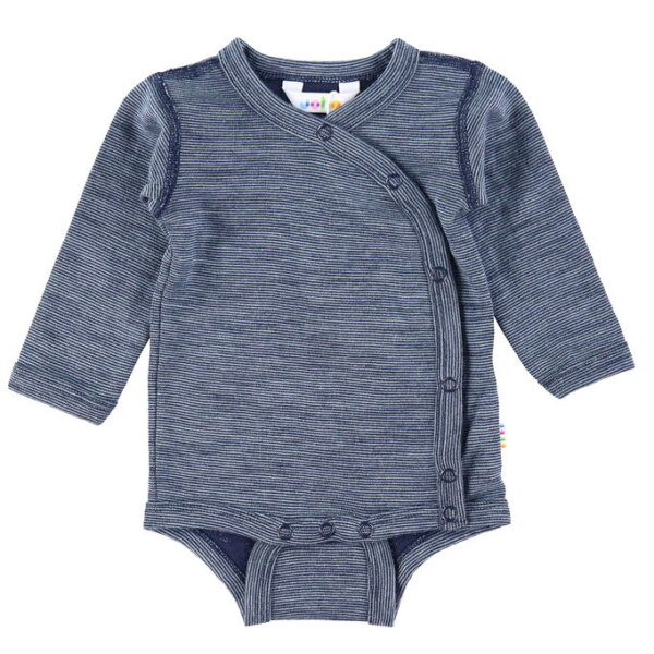 Joha Slå om Body l/æ - Uld - Blå