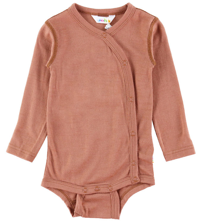 Joha Slå-om Body l/æ - Uld - Rød/Brun