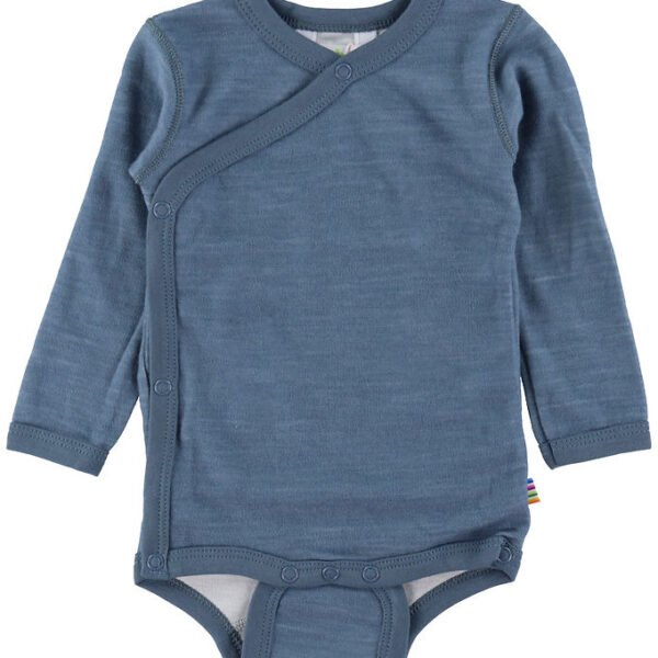 Joha Slå-om Body l/æ - Uld/Bambus - Blå