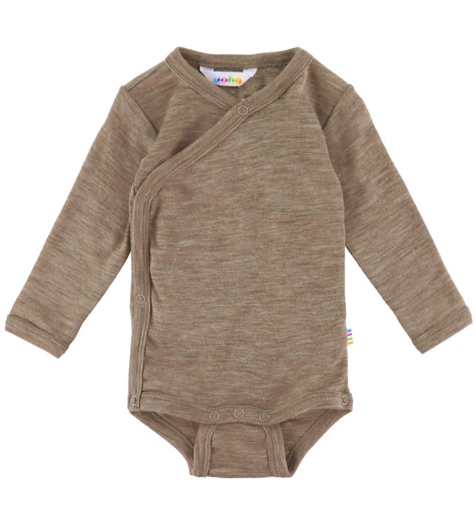 Joha Slå-om Body l/æ - Uld/Silke - Beige Melange