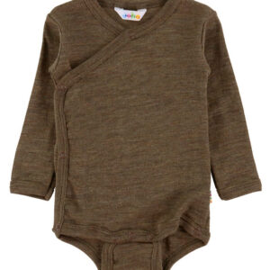Joha Slå-om Body l/æ - Uld/Silke - Brun Meleret