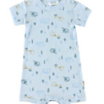 Joha Sommerdragt - Uld - Lyseblå m. Camping