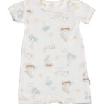 Joha Sommerdragt - Uld/Silke - Off White m. Print