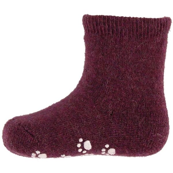 Joha Strømper - Uld - Lilla m. Anti-slip