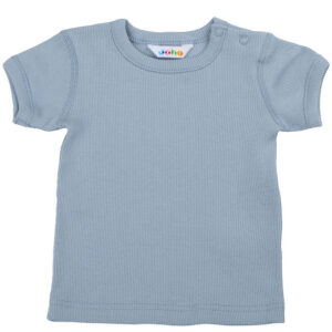 Joha T-shirt - Rib - Støvet Blå