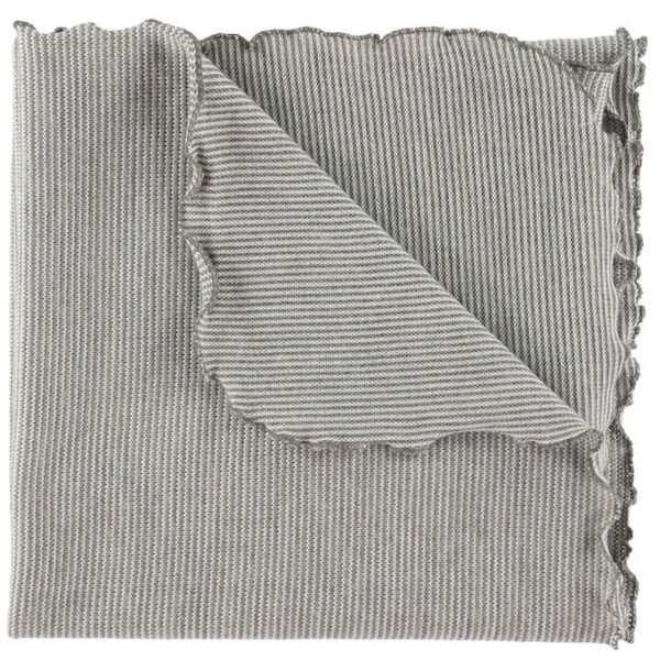 Joha Tæppe - Uld - Grå/Hvid