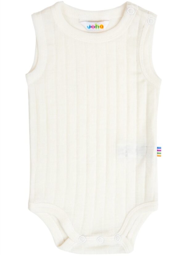 Joha Uld/Silke Body uden ærmer - Natur Hvid