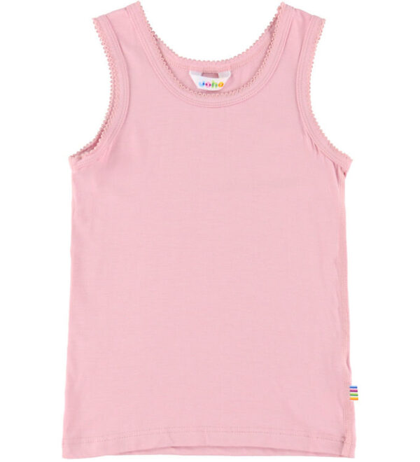Joha Undertrøje - Bambus - Lyserød m. Blonder