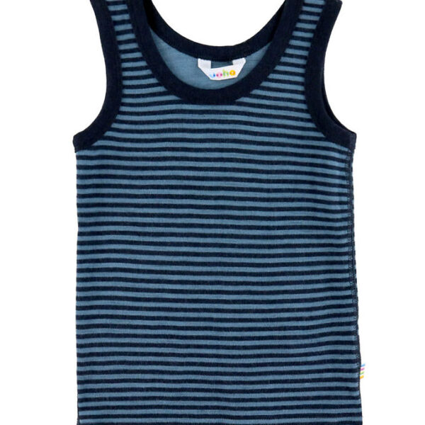 Joha Undertrøje - Uld - Blå m. Striber