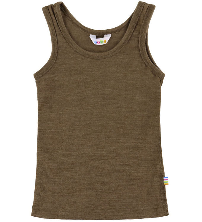 Joha Undertrøje - Uld/Silke - Brun Meleret