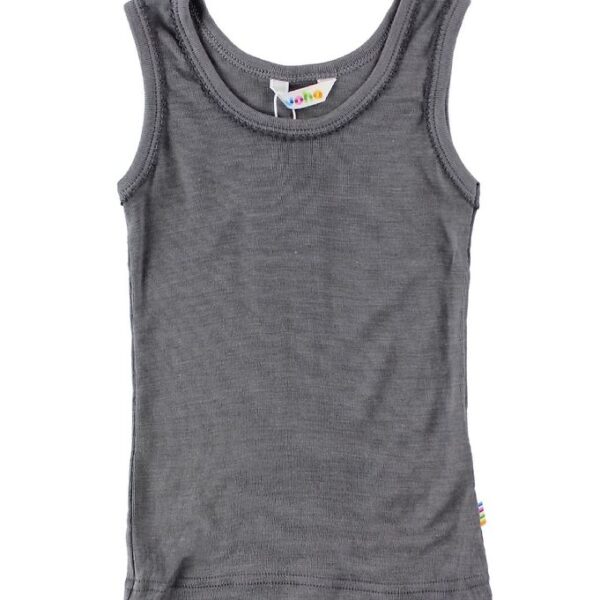 Joha Undertrøje - Uld/Silke - Mørkegrå m. Blonder Joha Undertrøje - Uld/Silke - Mørkegrå m. Blonder