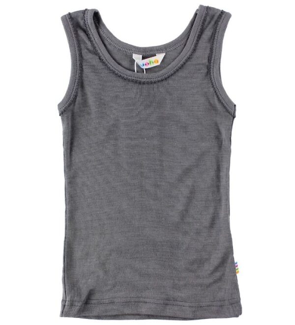 Joha Undertrøje - Uld/Silke - Mørkegrå m. Blonder Joha Undertrøje - Uld/Silke - Mørkegrå m. Blonder