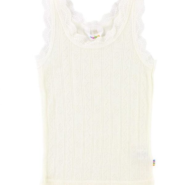 Joha Undertrøje - Uld/Silke - Råhvid m. Mønster Joha Undertrøje - Uld/Silke - Råhvid m. Mønster