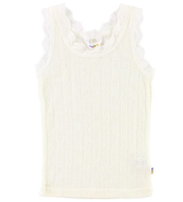 Joha Undertrøje - Uld/Silke - Råhvid m. Mønster Joha Undertrøje - Uld/Silke - Råhvid m. Mønster