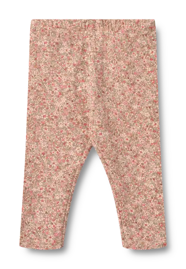 Jules Jersey Leggings - Rose dust flower meadow - 1 MDR.