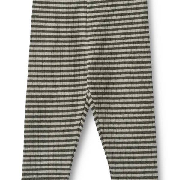 Jules Jersey Leggings - Winter forest stripe - 1 MDR.