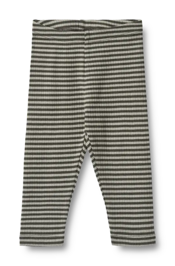 Jules Jersey Leggings - Winter forest stripe - 1 MDR.