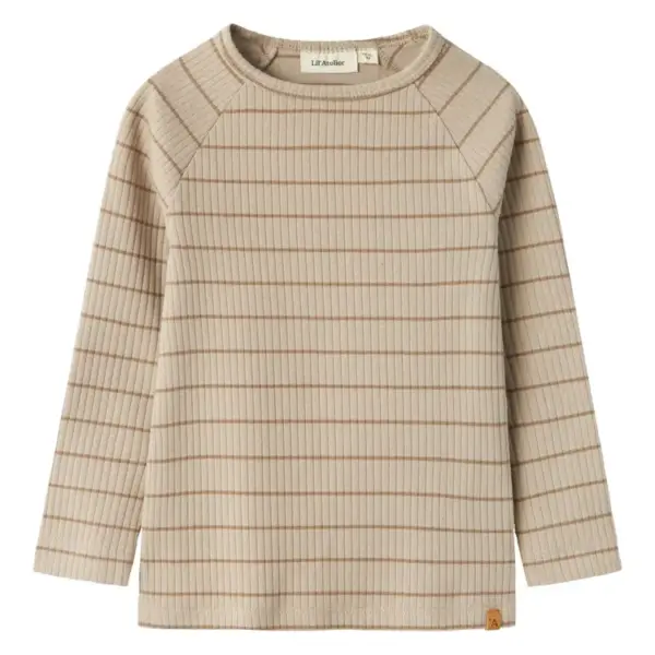 Kail langærmet slim top - PURE CASHMERE - 116