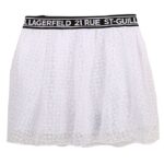 Karl Lagerfeld Nederdel - Organic Vision - Hvid m. Logoer