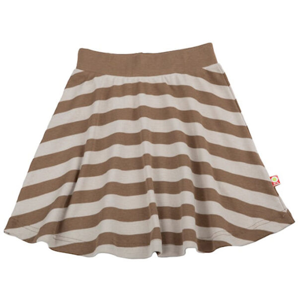 Katvig Nederdel - Brun/Beige Stribet