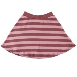 Katvig Nederdel - Mørk Rosa m. Striber