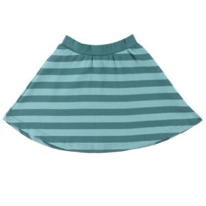 Katvig Nederdel - Mørk Turkis m. Striber