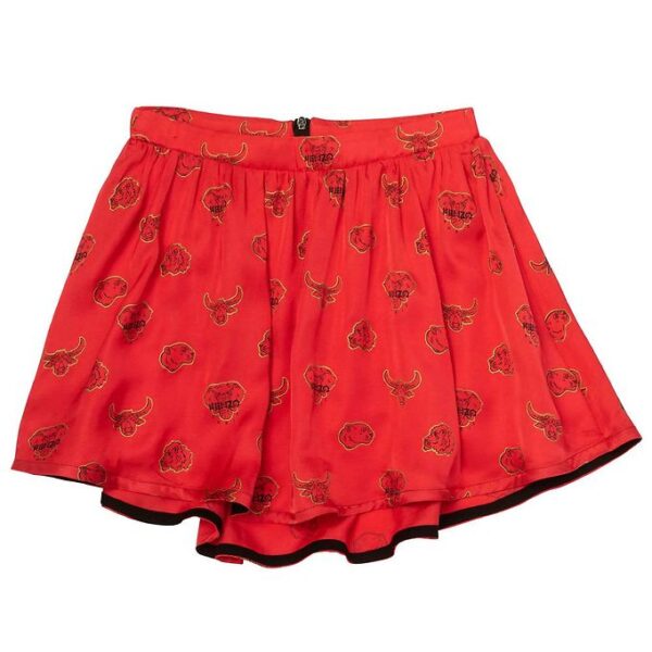 Kenzo Nederdel - Exclusive Edition - Bright Red/Sort m. Kenzos D