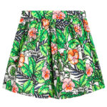 Kenzo Nederdel - Mint Green m. Blomster/Hulmønster