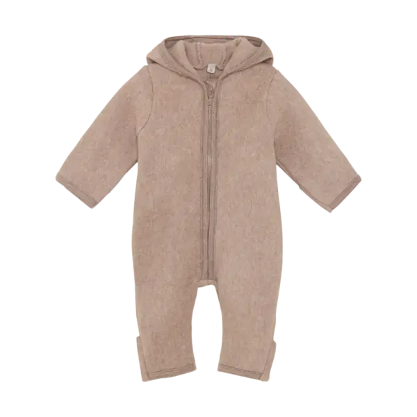 Køredragt m. Ører - Fleece - Savannah Melange - 74