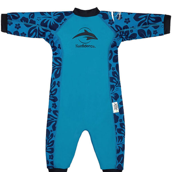 Konfidence Badeheldragt - Splashy - UV50+ - Navy/Cyan