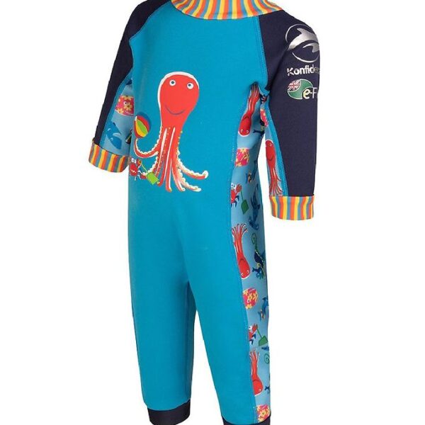 Konfidence Badeheldragt - UV50+ - Cyan/Stripe Seabiskit
