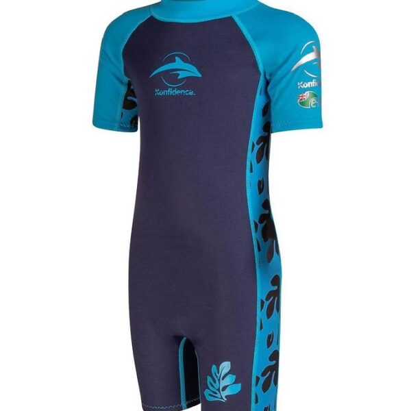 Konfidence Badeheldragt - UV50+ - Palm Maui Blue