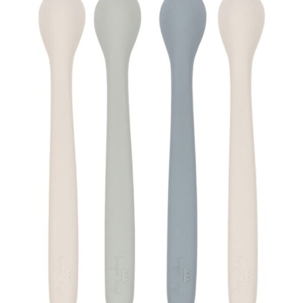 Konges Sløjd Babyskeer - 4-pak - Silikone - Onyx