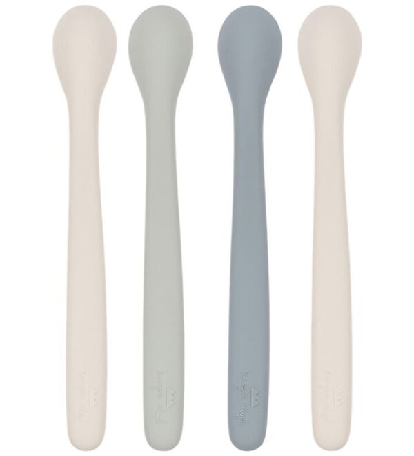 Konges Sløjd Babyskeer - 4-pak - Silikone - Onyx Konges Sløjd Babyskeer - 4-pak - Silikone - Onyx