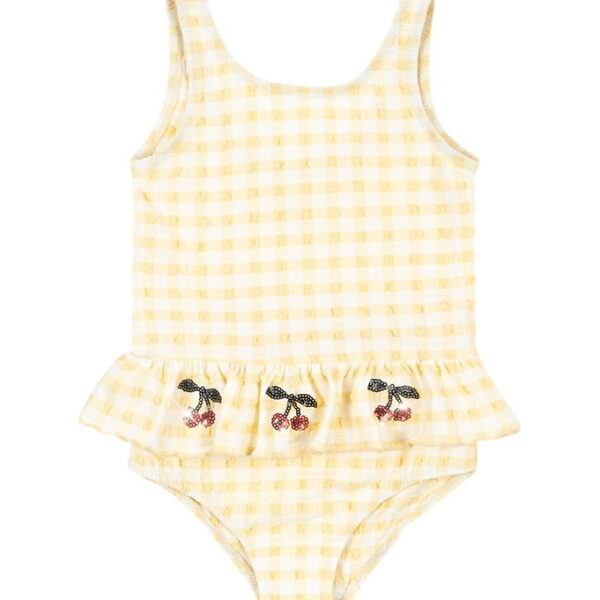 Konges Sløjd Badedragt - Etta - Banana Almond Check Konges Sløjd Badedragt - Etta - Banana Almond Check