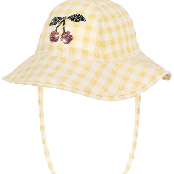 Konges Sløjd Badehat - Etta - UV40+ - Banana Almond Check